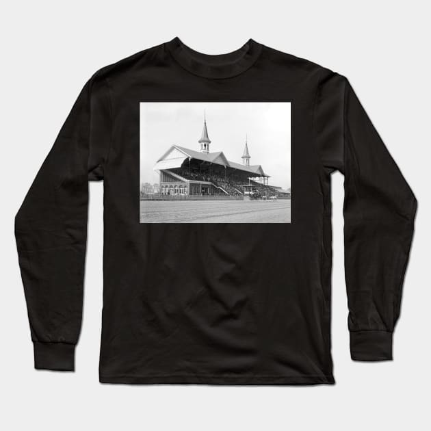 Derby Day at Churchill Downs, 1901. Vintage Photo Long Sleeve T-Shirt by historyphoto